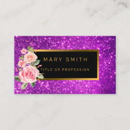 Bästa folkgruppen Lila Guld Glitter Visitkort
