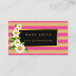 Bästa folkgruppen Rosa Guld Glitter Visitkort