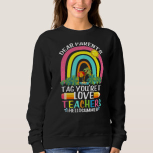 Bästa förälder Märkre Du är Kärlek Lärare Hej Sum T Shirt