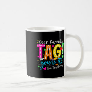 Bästa förälder Märkre Kärlek Lärare i förra dagen Kaffemugg
