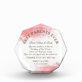 Bästa förälder någonsin Tack/koral/Guld Bröllop