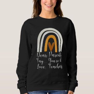 Bästa föräldrar Märkre Kärlek Lärare Studenten T Shirt