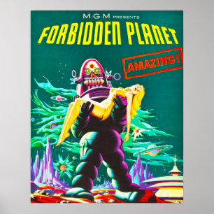 Bästa förbjudna Planet HD-Vintage Poster