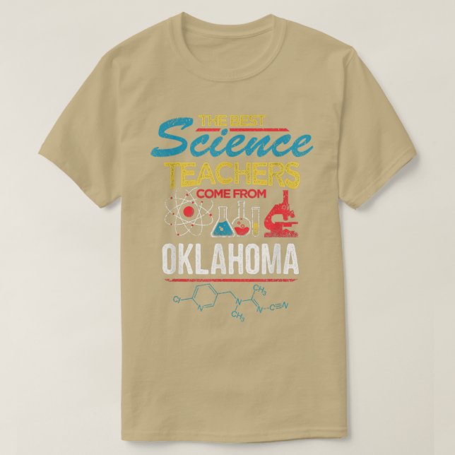 Bästa forskarlärarnas Kom från Oklahoma T Shirt (Design framsida)