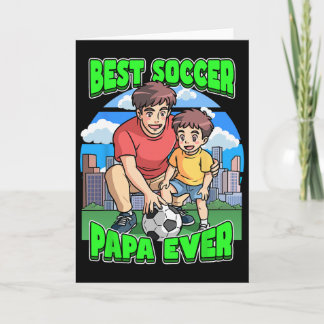 Bästa fotbollspappa någonsin firar fars dag pappa kort