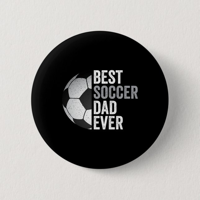 Bästa fotbollsspelare Pappa någonsin Far&# s Dag- Knapp (Framsida)