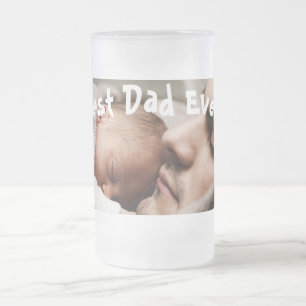 Bästa foto för Pappa någonsin Fars dag Frostat Ölglas