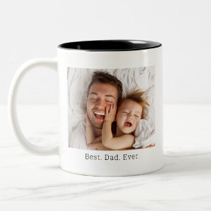 Bästa foto för Pappa någonsin Fars dag Två-Tonad Mugg