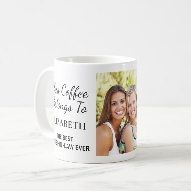 Bästa foto för svärmakare någonsin-Personlig Kaffemugg (Framsida vänster)