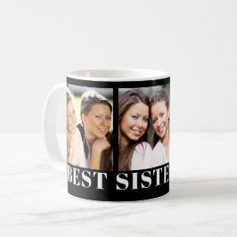 Bästa foto-kollage för syster kaffemugg