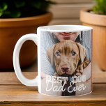 Bästa foto och Hund för dagens moderna Anpassnings Kaffemugg<br><div class="desc">Den här enkla och klassiska designen består av serif-typografi och lägger till ett anpassningsbar-foto</div>