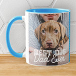 Bästa foto och Hund för dagens moderna Anpassnings Mugg<br><div class="desc">Den här enkla och klassiska designen består av serif-typografi och lägger till ett anpassningsbar-foto</div>
