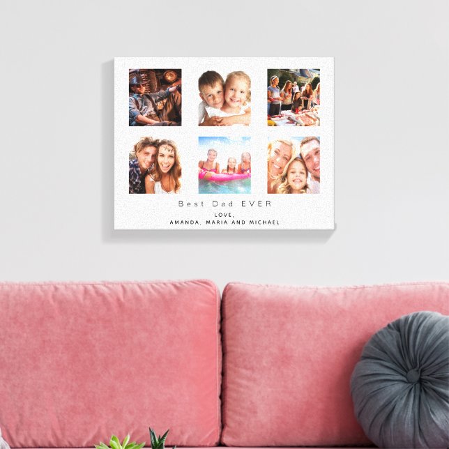 Bästa fotofamiljesammanfoto för anpassningsbarna i canvastryck (Insitu (Vardagsrum))
