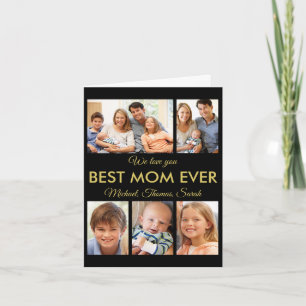 Bästa fotokollage för Mamma någonsin Mors dag Kort