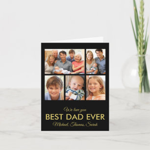 Bästa fotokollage för Pappa någonsin Fars dag Kort