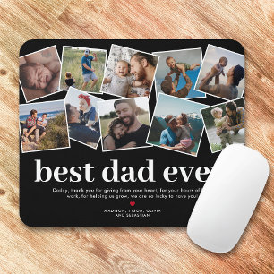 Bästa fotokollage för Pappa någonsin Fars dag Musmatta