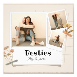 BÄSTA, Fotokollage & Namn | BFF Fototryck