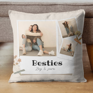 BÄSTA, Fotokollage & Namn BFF Kudde