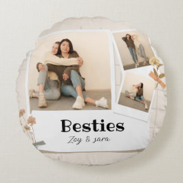 BÄSTA, Fotokollage & Namn | BFF Rund Kudde