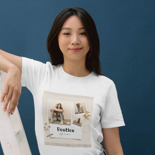 BÄSTA, Fotokollage & Namn   BFF T Shirt