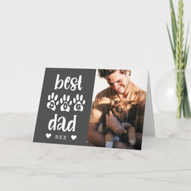 Bästa fototypografi för Hund Pappa Kort (Framsida)