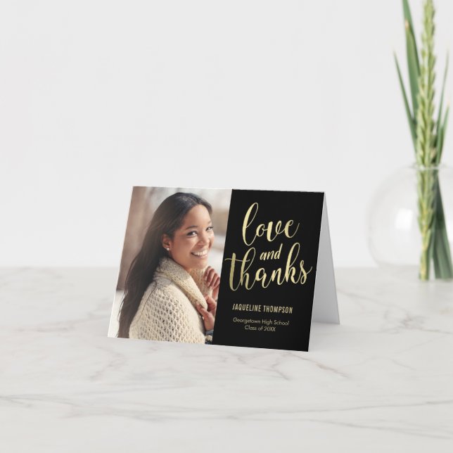 Bästa Framtid REDIGERBAR FÄRG Tacksamhetskort Tack Kort (Framsida)