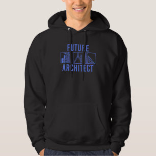 Bästa framtida arkitektur för Kids Boys Girls Hoodie