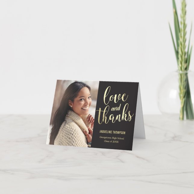 Bästa framtidsutforskningsbara Tack FÄRG Studenten Kort (Framsida)