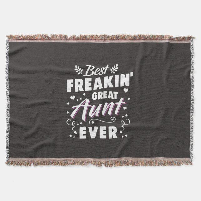 Bästa Freakin Underbar Moster någonsin Filt (Framsidan)