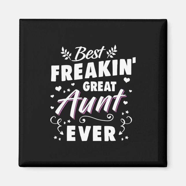 Bästa Freakin Underbar Moster någonsin Magnet (Framsidan)