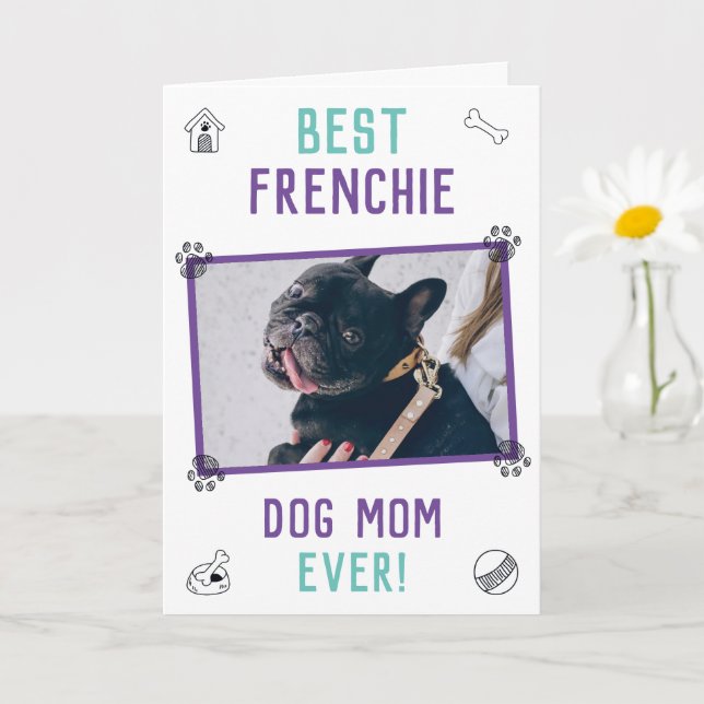 Bästa Frenchie-mammaledare någonsin Mors dag Kort (Liten växt)