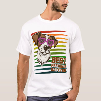 Bästa Frenchie Pappa Någon Sinnes Roligt Hundälska T Shirt