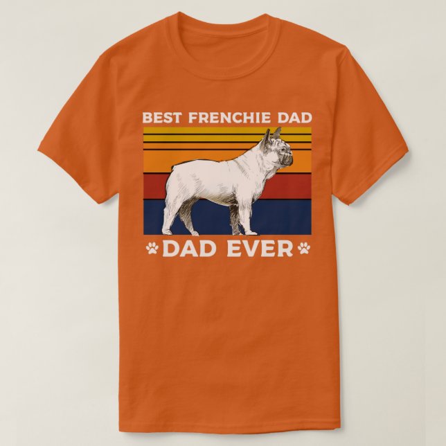 Bästa frenchie pappa någonsin2 t shirt (Design framsida)