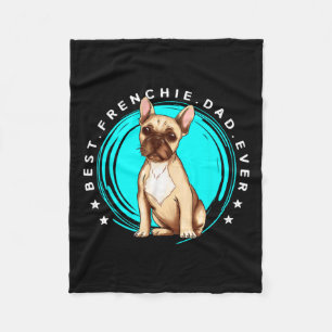 Bästa Frenchie Pappa någonsin Fransk Bulldog Far H Fleecefilt