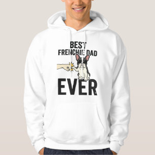 Bästa Frenchie Pappa Någonsin Rolig Bulldog T-Shir Hoodie