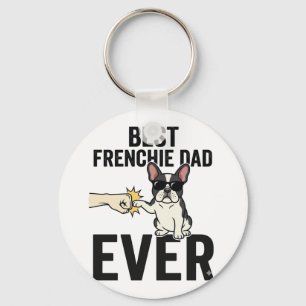 Bästa Frenchie Pappa Någonsin Rolig Bulldog T-shir Nyckelring