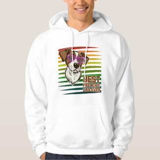 Bästa Frenchie Pappa Någonsin Roligt Hundälskare P Hoodie