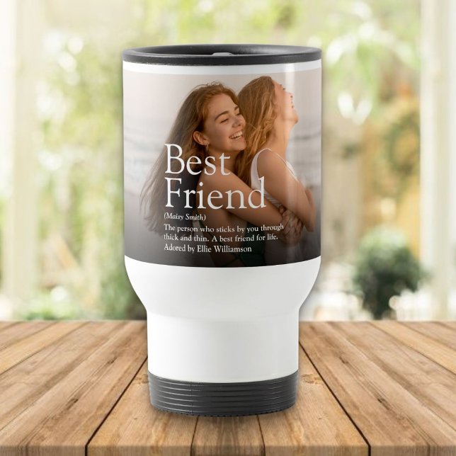 Bästa Friend BFF-definitionsfoto Resemugg (Best Friend BFF Definition Photo Travel Mug)