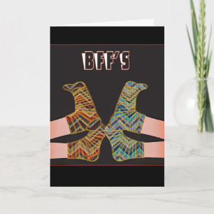 BÄSTA FRIEND BFF GIRLFRIENES HEJ CARD KORT