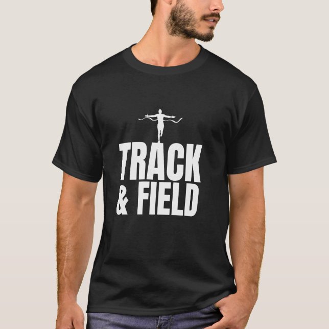 Bästa friidrottskonst för män och kvinnor Athletic T Shirt (Framsida)