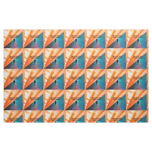 BÄSTA friidrotttrippel Tyg (Fat Quarter)
