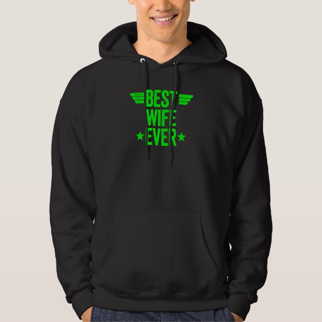 Bästa fru någonsin 7 hoodie (Framsida)