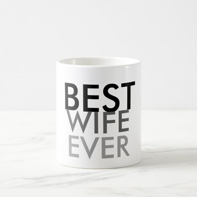 Bästa fru någonsin kaffemugg (Center)