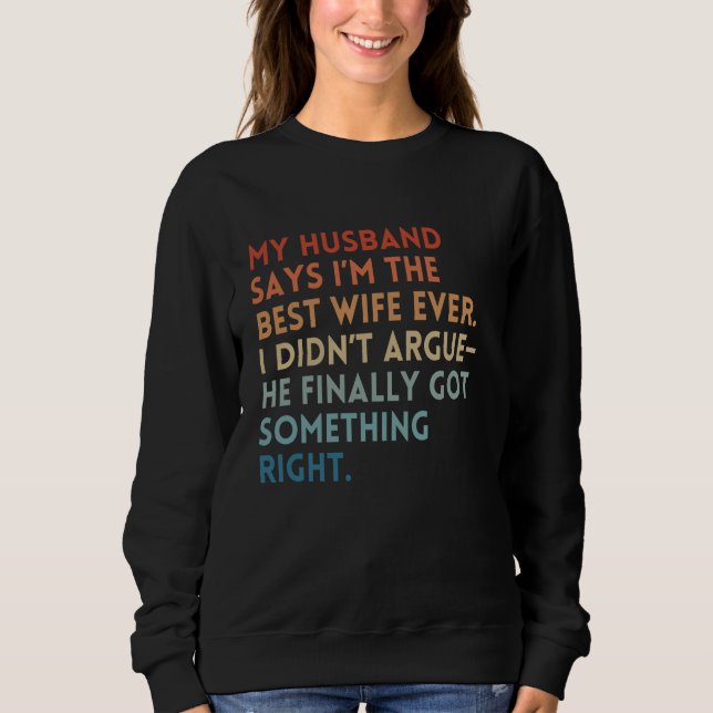 Bästa fru någonsin Sarcastic Funny Birthday Mor T Shirt (Framsida)