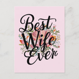Bästa fru någonsin vykort