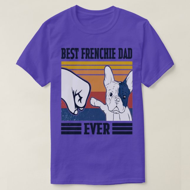 Bästa fru Pappa, Far-dagen i Lycklig, Hund älskare T Shirt (Design framsida)