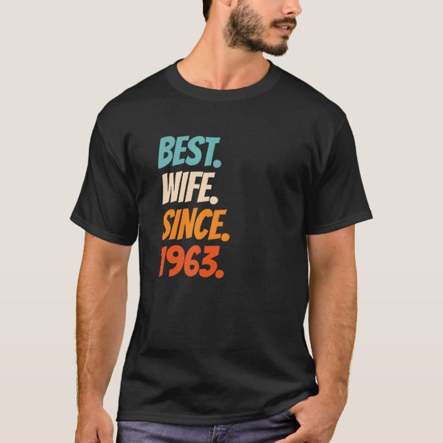 Bästa fru sedan 1963, 59:e bröllop-årsdagen t shirt (Framsida)
