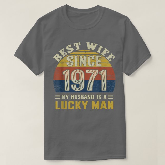 Bästa fru sedan 1971, 51:a Bröllop-årsdagen 531 T Shirt (Design framsida)