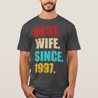 Bästa fru sedan 1997 på 25:e bröllop-årsdagen t shirt