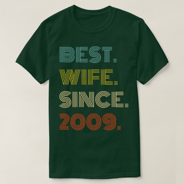 Bästa fru sedan 2009 t shirt (Design framsida)